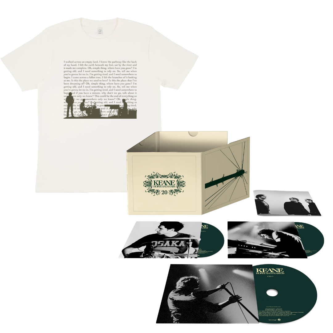 20th Anniversary Limited 3CD + Somewhere Only We Know lyric Tee