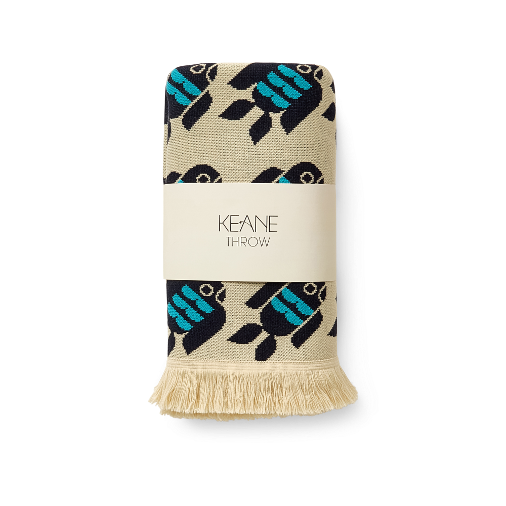Keane - Fish Bombs Tassel Throw.