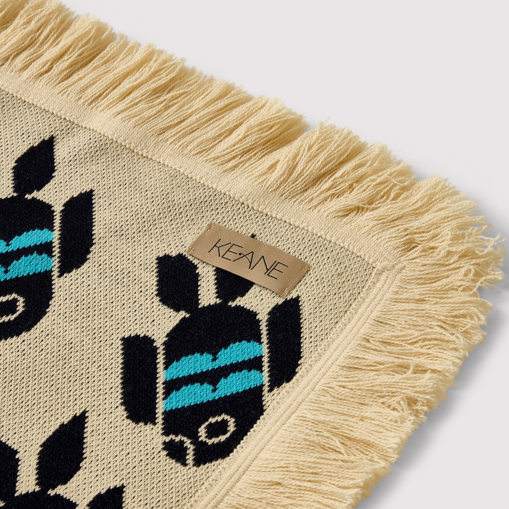 Keane - Fish Bombs Tassel Throw.