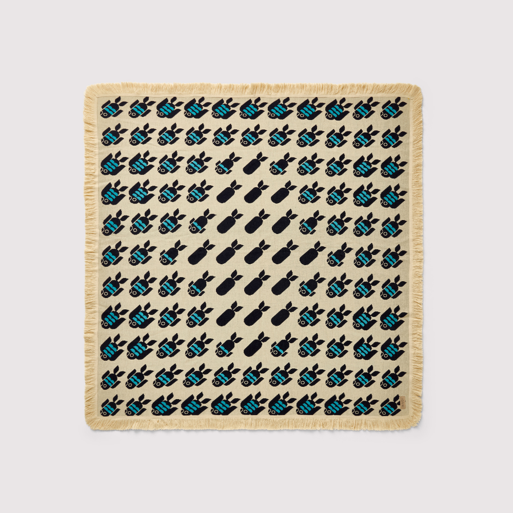 Keane - Fish Bombs Tassel Throw.