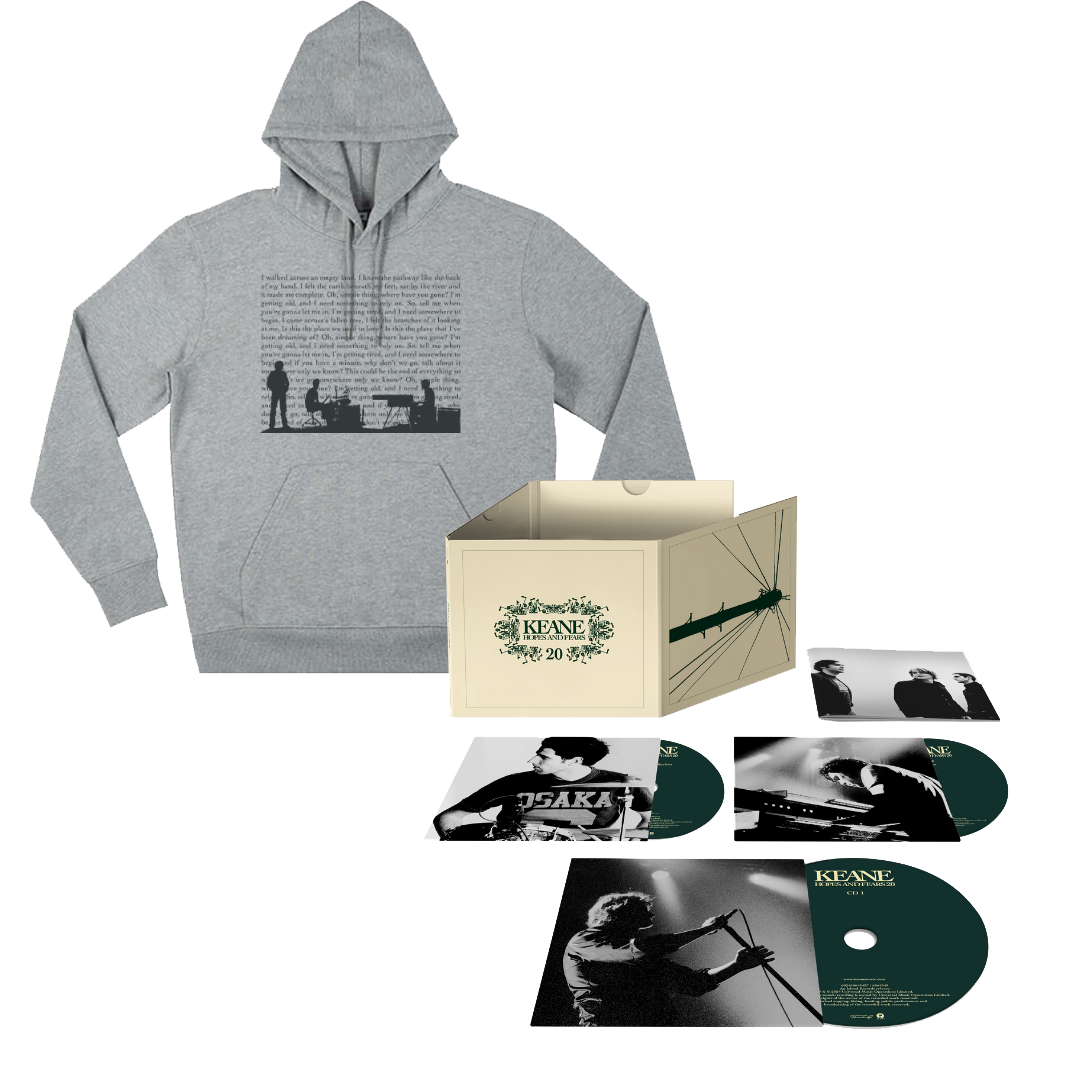 20th Anniversary Limited 3CD + Somewhere Only We Know lyric hoodie