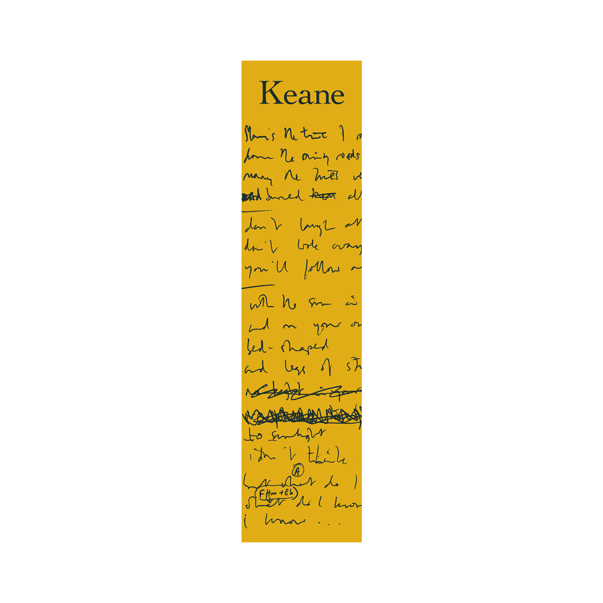 Keane - Hopes and Fears Bookmark (Gold)