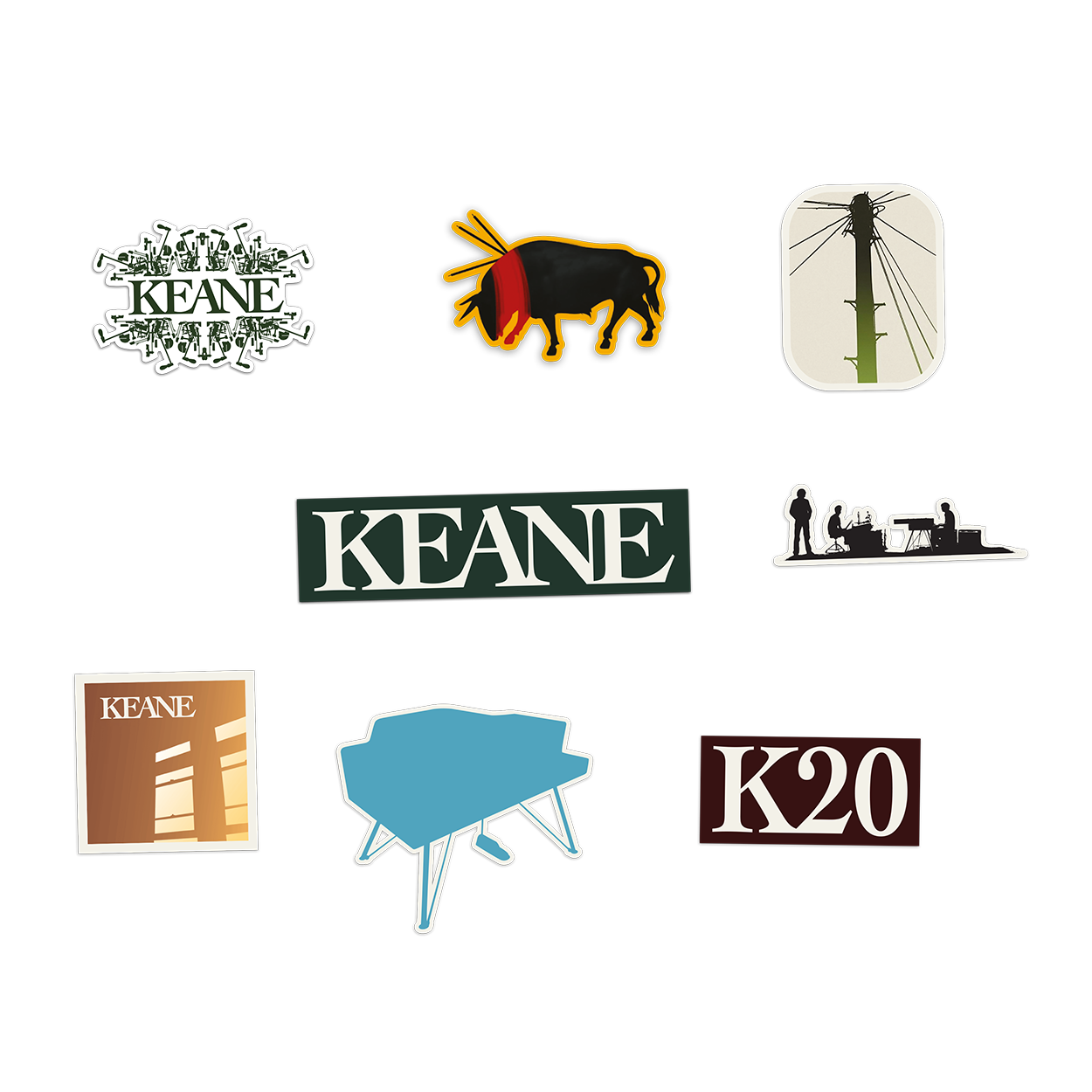 Keane - Sticker Set