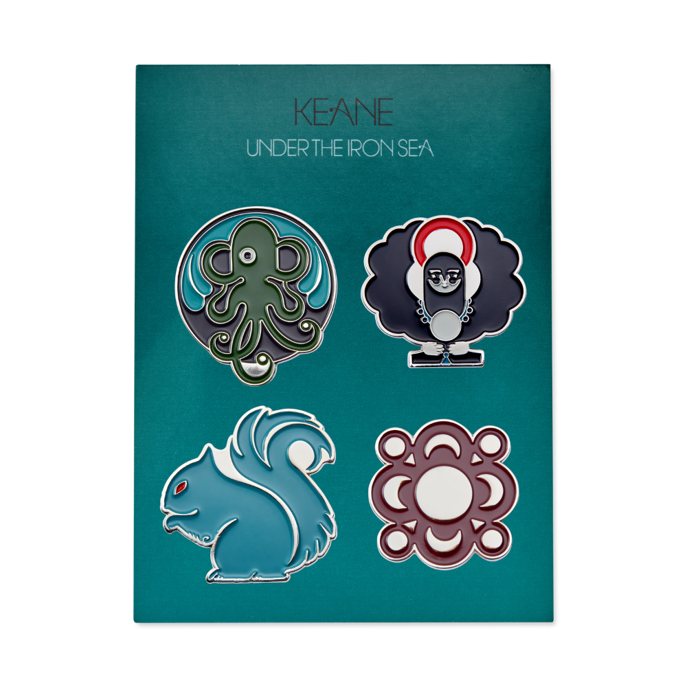 Keane - Icons of the Iron Sea Enamel Pin Set