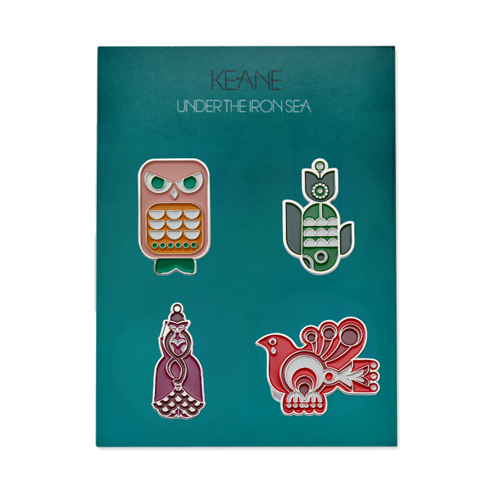 Keane - Icons of the Iron Sea Enamel Pin Set